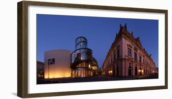 Berlin, Unter Den Linden, Zeughaus (Arsenal), German Historical Museum, Pei-Bau, Panorama, Evening-Catharina Lux-Framed Photographic Print