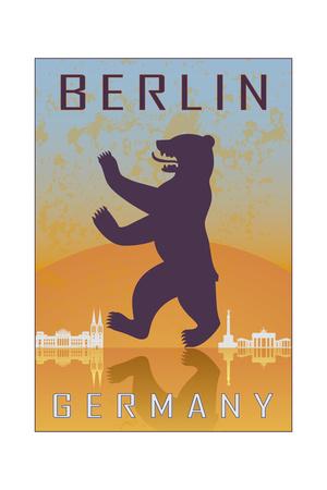 'Berlin Vintage Poster' Art - paulrommer | AllPosters.com