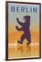 Berlin Vintage Poster-paulrommer-Framed Art Print