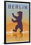 Berlin Vintage Poster-paulrommer-Framed Art Print