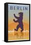 Berlin Vintage Poster-paulrommer-Framed Stretched Canvas