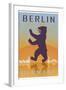 Berlin Vintage Poster-paulrommer-Framed Art Print