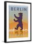 Berlin Vintage Poster-paulrommer-Framed Art Print