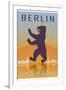 Berlin Vintage Poster-paulrommer-Framed Art Print