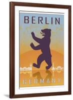 Berlin Vintage Poster-paulrommer-Framed Art Print