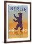 Berlin Vintage Poster-paulrommer-Framed Art Print