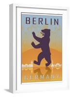 Berlin Vintage Poster-paulrommer-Framed Art Print