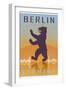 Berlin Vintage Poster-paulrommer-Framed Art Print