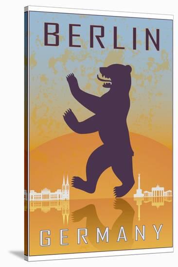 Berlin Vintage Poster-paulrommer-Stretched Canvas