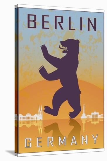 Berlin Vintage Poster-paulrommer-Stretched Canvas