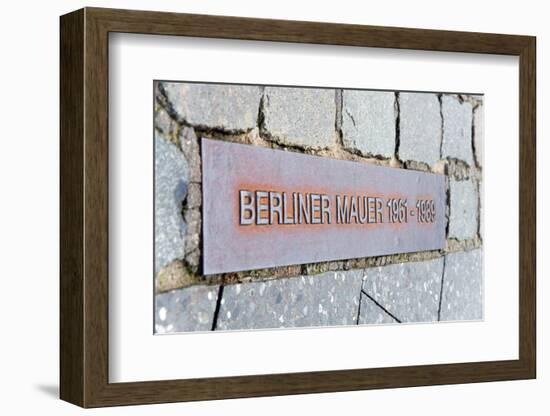 Berlin Wall Berliner Mauer-topaspics-Framed Photographic Print