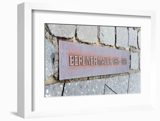 Berlin Wall Berliner Mauer-topaspics-Framed Photographic Print