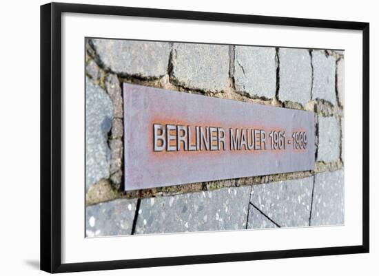 Berlin Wall Berliner Mauer-topaspics-Framed Photographic Print