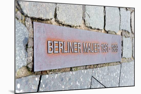 Berlin Wall Berliner Mauer-topaspics-Mounted Photographic Print