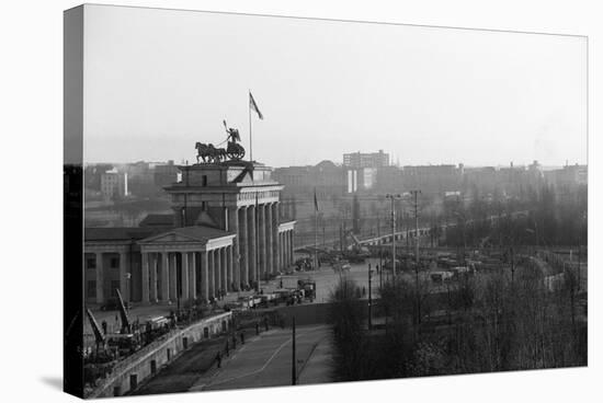 Berlin Wall @Brandenburg Gate Gen. View-null-Stretched Canvas