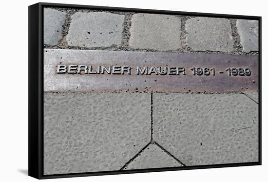 Berlin Wall Mark-ueuaphoto-Framed Stretched Canvas