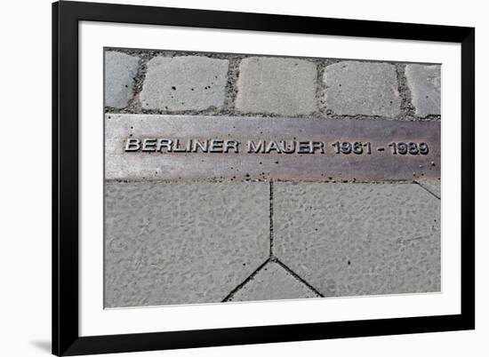 Berlin Wall Mark-ueuaphoto-Framed Photographic Print