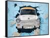 Berlin Wall Mural, East Side Gallery, Berlin, Germany-Martin Moos-Framed Stretched Canvas