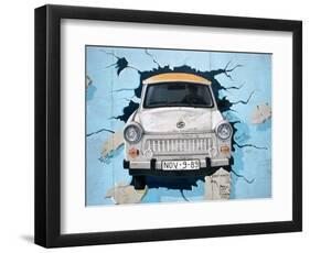 Berlin Wall Mural, East Side Gallery, Berlin, Germany-Martin Moos-Framed Photographic Print