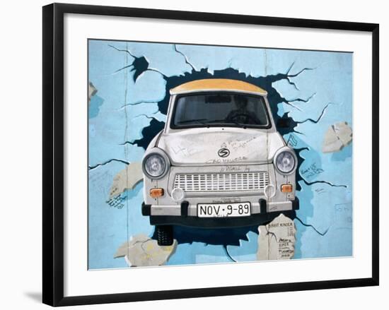 Berlin Wall Mural, East Side Gallery, Berlin, Germany-Martin Moos-Framed Photographic Print