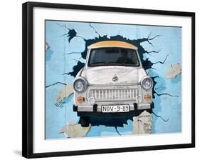 Berlin Wall Mural, East Side Gallery, Berlin, Germany-Martin Moos-Framed Photographic Print