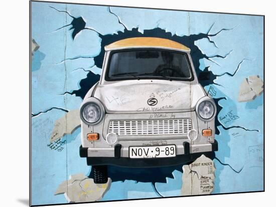 Berlin Wall Mural, East Side Gallery, Berlin, Germany-Martin Moos-Mounted Photographic Print
