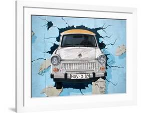 Berlin Wall Mural, East Side Gallery, Berlin, Germany-Martin Moos-Framed Photographic Print