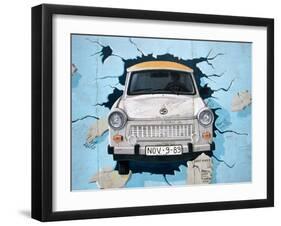 Berlin Wall Mural, East Side Gallery, Berlin, Germany-Martin Moos-Framed Premium Photographic Print