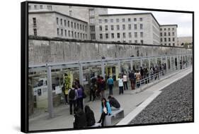 Berlin Wall Today in Berlin, Germany-Dennis Brack-Framed Stretched Canvas