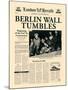 Berlin Wall Tumbles-The Vintage Collection-Mounted Art Print