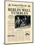 Berlin Wall Tumbles-The Vintage Collection-Mounted Art Print