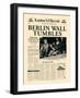 Berlin Wall Tumbles-The Vintage Collection-Framed Art Print