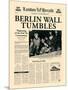 Berlin Wall Tumbles-The Vintage Collection-Mounted Premium Giclee Print