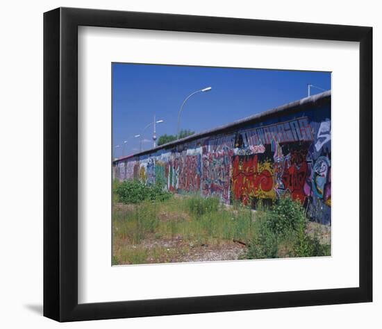 Berlin Wall TV tower Berlin-null-Framed Art Print