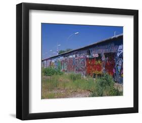 Berlin Wall TV tower Berlin-null-Framed Art Print