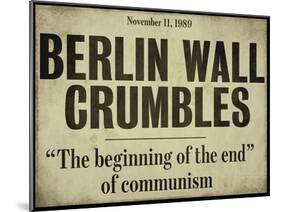 Berlin Wall-null-Mounted Giclee Print