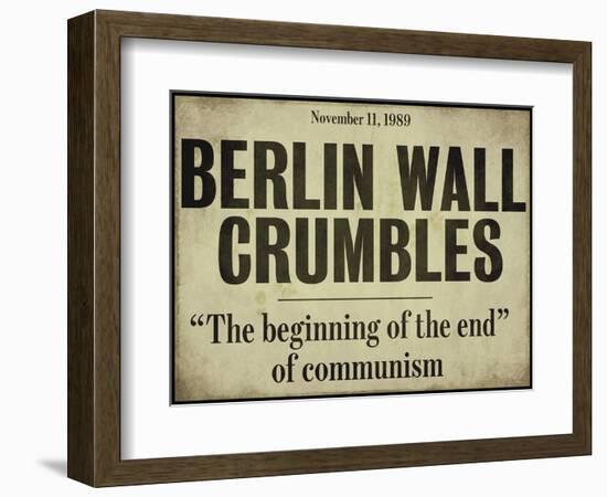 Berlin Wall-null-Framed Giclee Print