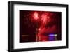 Berlin, Wannsee, Beach Swimming Area, Fireworks-Catharina Lux-Framed Photographic Print