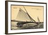 Berlin Wannsee, Segeln Bei Einer Sturmbrise, Boot-null-Framed Giclee Print