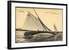 Berlin Wannsee, Segeln Bei Einer Sturmbrise, Boot-null-Framed Giclee Print