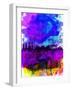 Berlin Watercolor Skyline-NaxArt-Framed Art Print