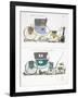 Berline a coupe anglaise et trois-quarts monte sur ressort a l’anglaise, fin XVIIIeme siecle-null-Framed Giclee Print