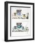 Berline a coupe anglaise et trois-quarts monte sur ressort a l’anglaise, fin XVIIIeme siecle-null-Framed Premium Giclee Print