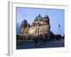 Berliner Dom Cathedral at Dusk with Fernsehturm, Telespargel Beyond, Berlin, Germany-Martin Child-Framed Photographic Print