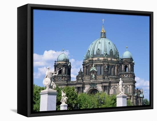 Berliner Dom in Berlin, Germany, Europe-Scholey Peter-Framed Stretched Canvas