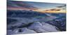 Berlinghera Peak, Sunset on Como Lake in Winter, Lombardy, Italy-ClickAlps-Mounted Photographic Print