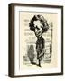 Berlioz caricature by Carjat-Etienne Carjat-Framed Giclee Print