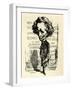 Berlioz caricature by Carjat-Etienne Carjat-Framed Giclee Print