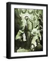 Berlioz memorial picture by-Henri Fantin-Latour-Framed Giclee Print