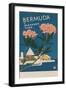 Bermuda in Oleander Time, Travel Poster-null-Framed Giclee Print